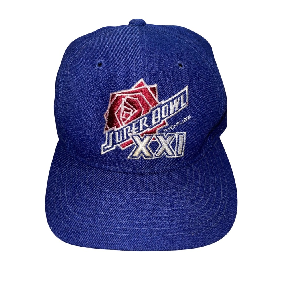 Vintage‎ Sports Specialties Super Bowl XXI Snapback Hat NFL 1987 Giants Rosebowl